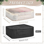 Silkfly 8 Pcs XL Packing Cube for Travel Luggage Organizer Suitcase High Capacity Large Packing Bag Bulk Reusable Mesh Travel