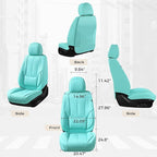 Coverado Seat Covers, Car Seat Covers Front Seats, Car Seat Cover, Car Seat Protector Waterproof, Car Seat Cushion Nappa Leat