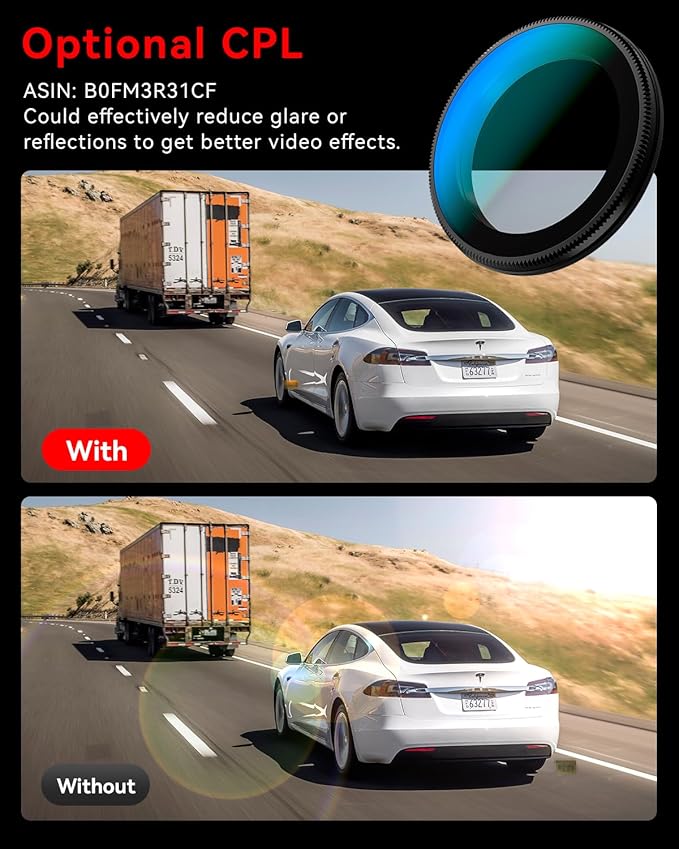IIWEY 4K+4K Dash Cam Front and Rear, Dual STARVIS Sensor, 5G WiFi-6 (up to 20MB/s) with App, 128G SD Card Included, GPS, Dash