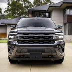 Front Bumper License Plate Frame Bracket Compatible with Ford Expedition 2018 2019 2020 2021 2022 2023 2024, Black License Fr