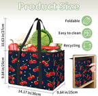 Reusable Grocery Bag Foldable Shopping Tote Bag with Handles Reusable Shopping Bags Large Kitchen Grocery Bags