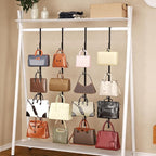 SWTYMIKI Over Door Hat Rack - 4 Packs Metal Hanging Hat Organizer with 16 Hooks Design, Baseball Cap Hanger Organizer Storage