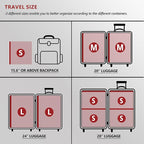 Travel Vacuum Bags for Clothing with Rechargeable Electric Pump, Compression Packing Cubes Organizer Storage for Luggage Suit