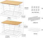 TIDIIABODE 2 Pack Kitchen Organization for Onions,Potatoes - Fruit Basket for Kitchen Counter & Storage Basket,Stackable Stor