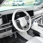 YOUTOOCAR Steering Wheel Cover Trim Compatible with Hyundai Santa Fe 2024-2026 Hyundai Palisade 2026 Hyundai IONIQ 9 Accessories (Wood Grain)