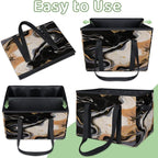 Reusable Grocery Bag Foldable Shopping Tote Bag with Handles Reusable Shopping Bags Large Kitchen Grocery Bags