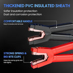 Heavy Duty Jumper Cables, 0 Gauge 30 Feet 1000Amp Automotive Booster Cables for 12V & 24V Cars, SUVs and Trucks, Jumper Cables Kit with Carry Bag (0AWG x 30Ft)