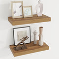 Dreamland 16 Inches Floating Shelves for Wall,6.7 Inch Deep Floating Shelves Set of 2, Large Display & Storage Shelf, Wall Sh
