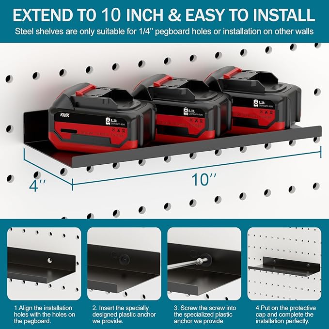 Peg Board Accessories Kit,Pegboard Hooks Assortment with Bins,Cups,Wire Baskets,Paper Towel Holder Can be Used for Pegboard G