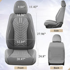 Coverado Car Seat Covers, Front Seat Cover, 2 Pack Waterproof Nappa Leather Seat Covers for Cars, Car Seat Protectors, Driver