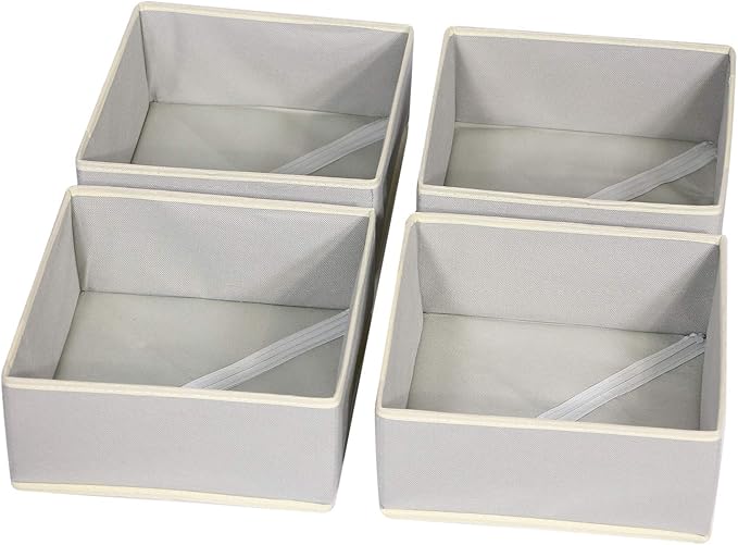 DIOMMELL Foldable Cloth Storage Box Closet Dresser Drawer Organizer Fabric Baskets Bins Containers Divider for Clothes Underw