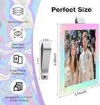 HIIXHC 2Pcs Car Picture Holder, Colored Car Visor Photo Clip, Magnetic Car Sun Visor Picture Holder for 3" Photos, Car Photo Holder, Car Visor Photo Frame for Car Accessories Interior Decor