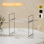 Bathroom Countertop Organizer, 2 Tier Acrylic Tray Vanity Counter Skincare Organizer Shelf, Home Storage Holder for Lotion Ma