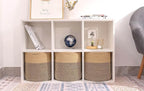 voten Storage Cubes Baskets Bins Organizer 11x11x11'' Fit 12x12''Cube Storage Organizer Bookcases Shelf,Durable Woven Cotton 