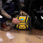 DEWALT DXAEPS14 2000 Peak Battery Amp 12V Automotive Battery Booster Jump Starter/Power Station with 120 PSI Compressor,