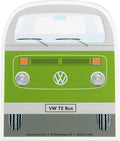 BRISA VW Collection - Volkswagen Polycarbonate Ice Scraper Windshield Scraper Snow Remover Winter Car Accessory in T2 Bus Design (Front/Green)