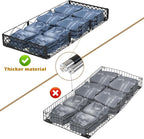 NADAMOO Large Under Bed Storage with Wheels, Low Profile Rolling Under Bed Storage Containers，Foldable Metal Under the Bed Or
