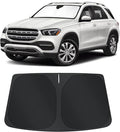 TINGLU Sun Shade for Mercedes GLE 350 450 2020-2024 2025 2026 Accessories Windshield Sun Shade Window Shade UV Rays Protection Sun Visor Cover with Steering Wheel Sunshade Storage Bag