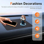 Car Dashboard Anti-Slip Pad, 10.7" x 5.9" Non-Slip Heat Resistant Dash Mat, Multifunctional Adhesive Dashboard Pad for Cell P