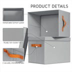 Homsorout Storage Bins with Lids - Large Fabric Closet Bins with Lid, 5 Pack Clothes Organizers and Storage, Collapsible Stac
