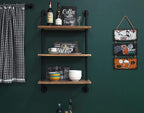 Industrial Pipe Shelving Bathroom Shelves Over Toilet 24 Inch,Rustic Wall Shelves,Industrial Floating Shelves for Wall Pipe S