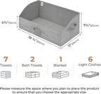GRANNY SAYS Closet Organizers and Storage, Trapezoid Storage Bins, Dog Toy Bin, Storage Baskets for Shelves, Fabric Storage B