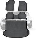 TPE Floor Mats for 2024-2026 Kia Seltos LX/S/EX/SX Turbo/X-Line, All Weather Car Floor Liners Fit Kia Seltos Accessories Black （Crop fit Subwoofer