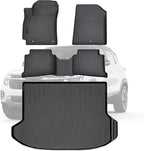 TPE Floor Mats for 2024-2026 Kia Seltos LX/S/EX/SX Turbo/X-Line, All Weather Car Floor Liners Fit Kia Seltos Accessories Black （Crop fit Subwoofer