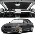 Custom Fit Windshield Sun Shade for BMW 3-Series 2013-2018, Blocks UV & Heat, Front Window Sunshade Accessories, Easy Fold & Store Keep Your Car Cooler