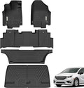YITAMOTOR Floor Liner and Cargo Mats Fit for Honda Odyssey 2018-2026 Mini Passenger Van, All Weather TPE Car Floor Liners,Durable Anti-Slip Accessories, 1st & 2nd & 3rd Row & Cargo Liner, Black