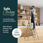 WOA WOA 5 Step Ladder for 10 Feet High Ceiling, Lightweight Foldable Ladder with Non-Slip Wide Pedals, Step Stool with Safe H