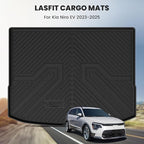 LASFIT Cargo Mat for KIA NIRO EV 2025 2024 2023 (Fit EV & Hybrid, Not Fit PHEV), All Weather TPE Custom Fit Easy Clean Car Trunk Mat for Kia NIRO EV 2023-2025 Cargo Liner, Black