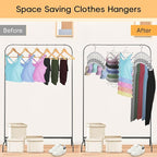 TomCare 2 Pack Tank Top Hanger and 2 Pack Leggings Organizers Space Saving Sport Bras Organizer Metal Yoga Pants Hangers with
