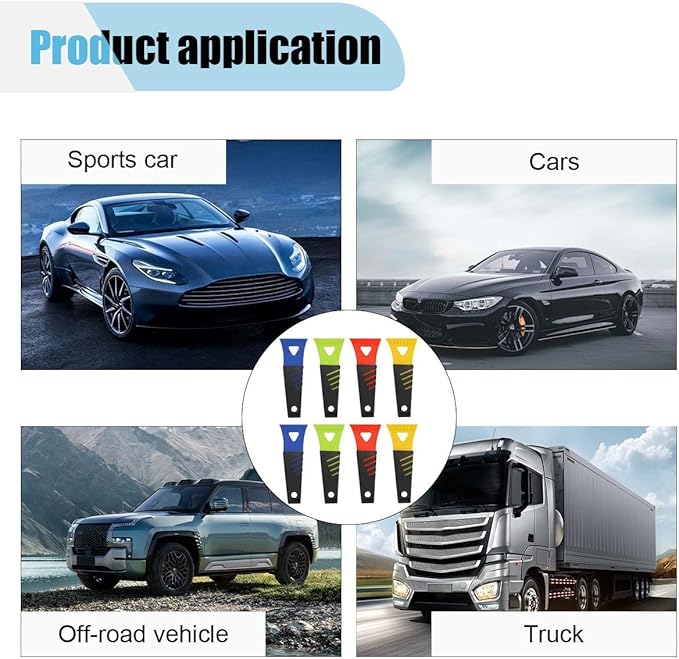 8PCS Ice Scraper for Car Windshield, No Scratch Plastic Ice Shovel Tools for Winter, Window Ice Snow Frost Removal Tool Accessories for Cars, Trucks, SUVs (8PCS)