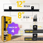 12" Heavy-Duty Magnetic Tool Holders (4 Pack - 48" Total) - Extremely Powerful Magnetic Pull Force to Hold Heavy Tools (Upgra