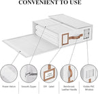 8 Pack Bed Sheets Organizers And Storage,Sheets Set Folder Keeper with Handle,Foldable Bedding Storage Box For Linen Closet,D