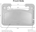Steering Wheel Tray,Car Table Food Trays for Eating,Laptop Mount,Cars Desk for Driver,Fit Most Auto Vehicle Steering Wheels (Gray, Medium)