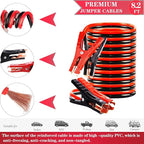 Car Emergency Roadside Kit - Roadside Assistance Emergency Kit, Car Emergency Kit with Jumper Cables, Safety Kits for Cars,Fo
