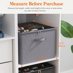 Lifewit Shoe Storage Organizer for Closet, Fabric Large Shoe Box Storage Containers with Clear Cover, Foldable Bins for Boots