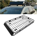 ECOTRIC 59" x 39" x 5.1" Universal Adjustable Roof Rack Cargo Carrier Basket with Extension Heavy Duty Steel Car SUV Top Luggage Storage Holder Basket for Travel 250LBS Weight Capacity