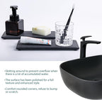 NiuYichee 2 Pcs Water Absorbing Stone Trays, Kitchen/Bathroom Sink Soap Dish, Diatomite Tray Used for Hand Soap & Cosmetic Bo
