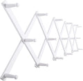 SKOLOO Hat Rack for Wall with 17 Hooks, Solid Wooden, Modern, Expandable Coat Rack Wall Mount for Coats, Hats, Bags, Baseball