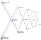 SKOLOO Hat Rack for Wall with 17 Hooks, Solid Wooden, Modern, Expandable Coat Rack Wall Mount for Coats, Hats, Bags, Baseball