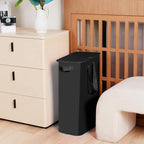 efluky Slim Laundry Basket with Lid, Narrow Laundry Hamper with Handles, Collapsible Dirty Clothes Hamper, Tall Laundry Bin f