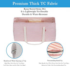 LHZK 2 Pack Extra Large Utility Tote Bag with Metal Wire Frame and the Sides Rinforced, Extra Large Tote Bag with Handle for