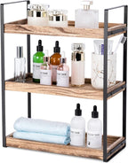 Giftacity 3-Tier Countertop Organizer for Bathroom Counter Stylish Wood Bathroom Vanity Organizer Shelf Storage - The Perfect