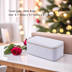 VLANDO Travel Jewelry Box Organizer – Portable PU Leather Jewelry Case with 6/8/12 Zippered Pouches, Compact Storage for Earr