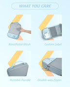 BAGSMART 6 Set /4 Set/2 Set Compression Packing Cubes for Travel, Lightweight Luggage Organizer Bags, Durable Space Saver Bag