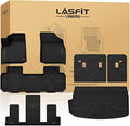 LASFIT Floor Mats & Cargo Liner with Backrest Mat for Chevrolet Chevy Traverse 2018-2023/Traverse Limited 2024 Only 7 Seats (2nd Row Bucket Seats), All Weather TPE Custom Fit Car Floor Mats Full Set