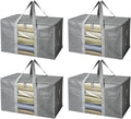 BALEINE 4-Pack Oversized Moving Bags with Reinforced Handles, Heavy-Duty Storage Tote Moving Supplies for Packaging, Camping 